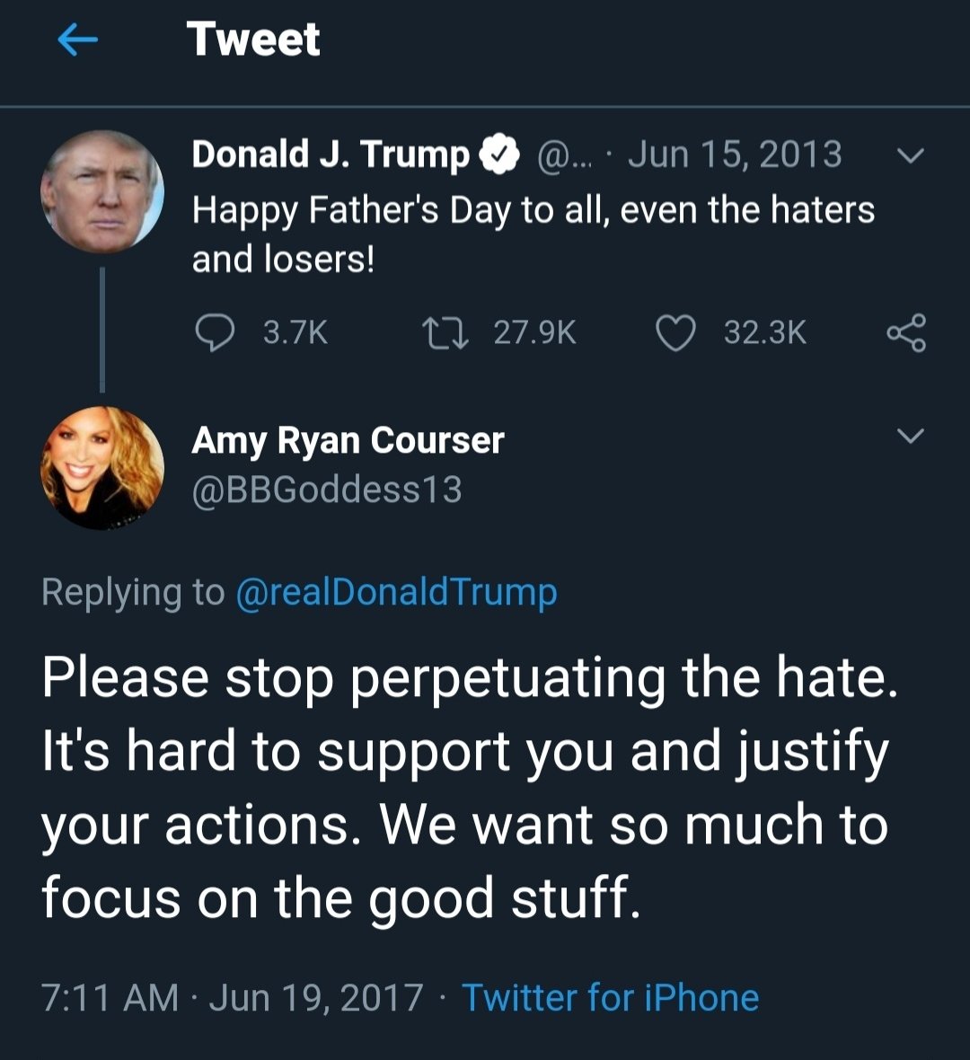 <a href="/AmyforOregon/">Amy Across America, ARC</a> Remember this? He's always been hateful. You even called him out for it! But now he can do no wrong. HYPOCRITES!