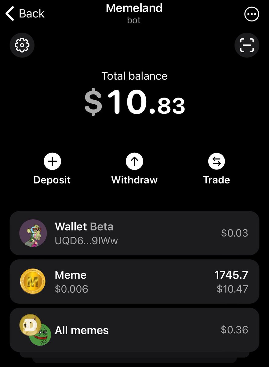 Crypto Box Codes!!💸
15000 $BTTC 
🎁 X35CXMYI 🎁

Mine Meme Coins Like $WIF $Doge $Bonk $Notcoin $Floki Many More In Memeland

You Can Join And Mine With Us👇🏻
🔗 t.me/metaland_bot/c…

Follow @bohyaa01 For More!!