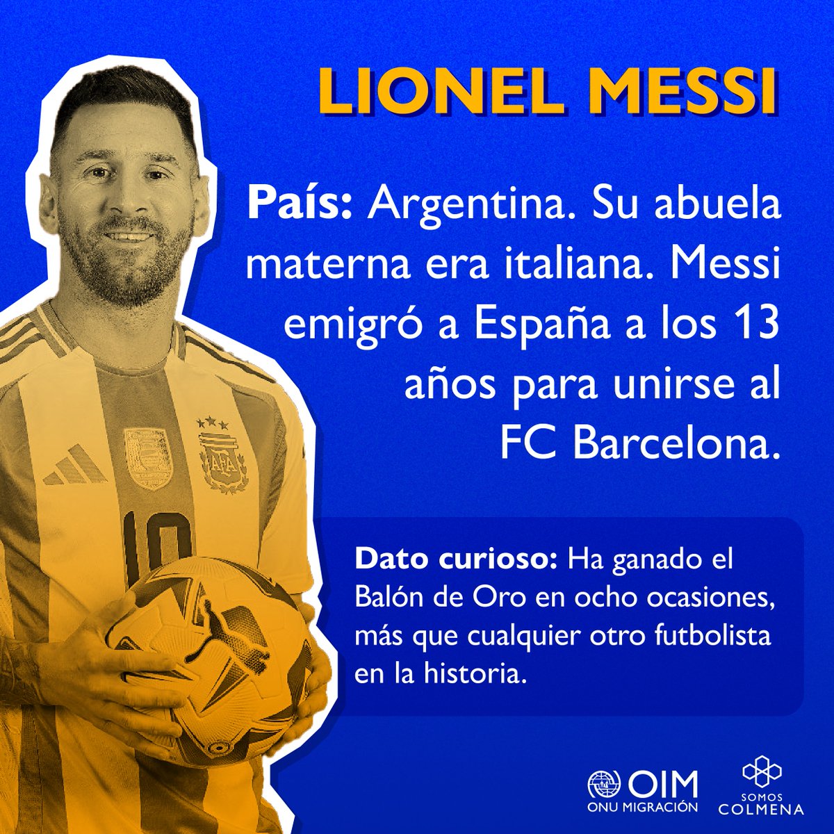 enlacolmena's tweet photo. El fútbol es un espacio de integración y diversidad donde las personas migrantes encuentran oportunidades y aportan su talento. ¡Celebremos juntos la riqueza cultural en el deporte! 🥳 #CopaAmerica2024  #SomosColmena https://t.co/0JsO4992qy
