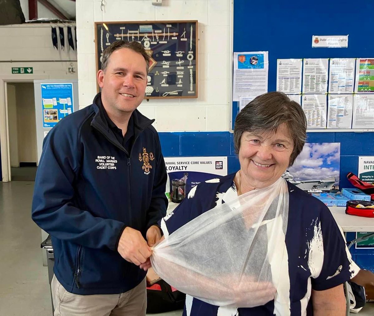 BandsRMVCC's tweet image. This weekend, some of our staff have been on the 3-day, First Aid at Work (FAW) Course. 
🏥

This training will help ensure that our cadets and staff are kept safe and receive appropriate initial medical attention if the need arises. 
🩹
#opportunity
#Music4All
#gosport
#JGSDF