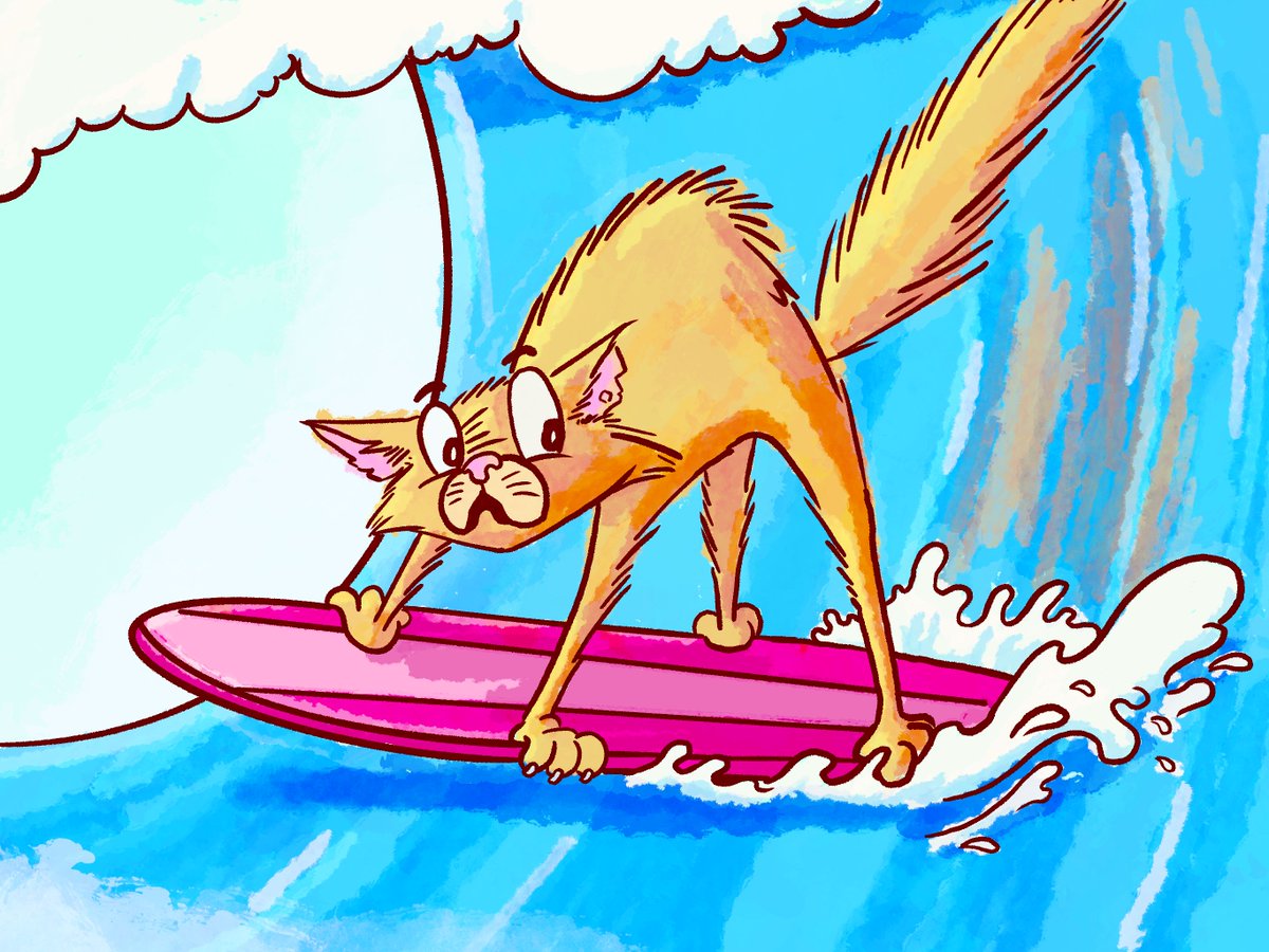 Doodle #25 : "Cat playing a sport."
#dailydoodle