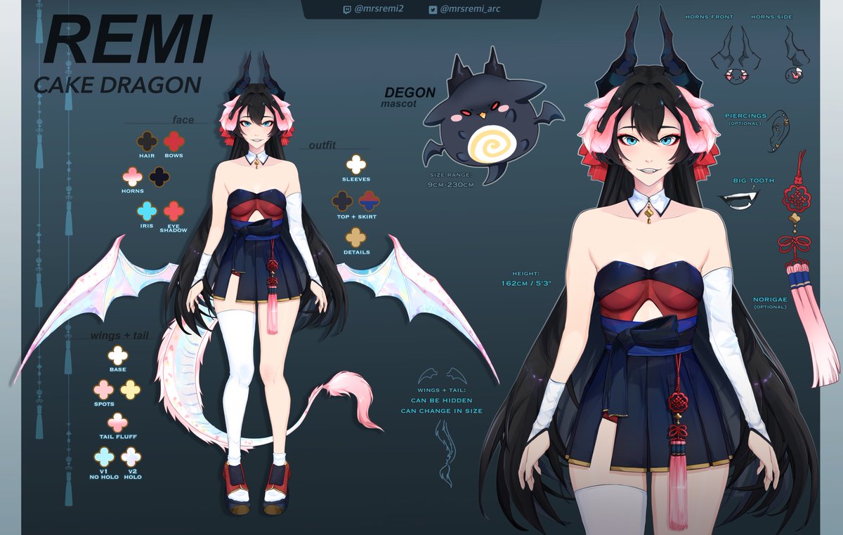 🍰 REMI 3.0 Reference Sheet 🍰

I am so happy with how she turned out, please stay patient for the REDEBUT!

I'll get started on rigging soon and show you all the juicy bits 👉👈

We totally appreciate a follow/retweet~

#VtuberUprisings #ENVtuber