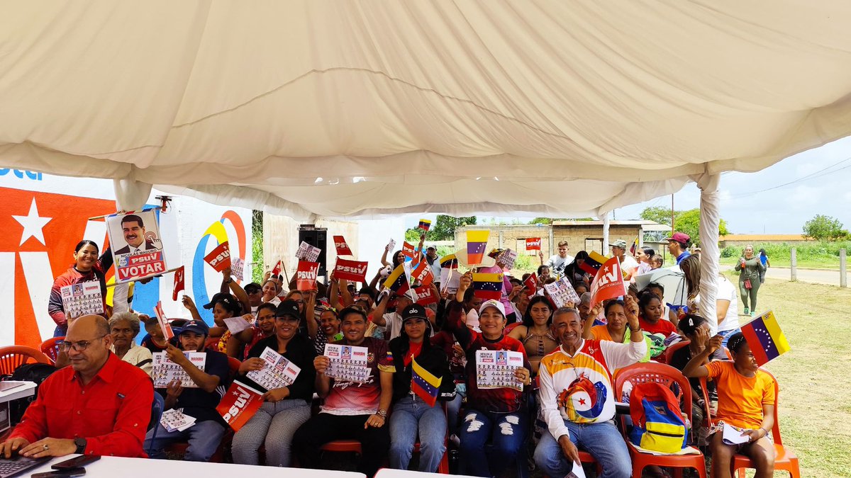 Continuamos desplegados en Ciudad Bolívar, la maquinaria perfecta a favor de nuestro candidato <a href="/NicolasMaduro/">Nicolás Maduro</a> quien será electo por la voluntad del pueblo el #28Jul 
#VenezuelaUnidaAvanza