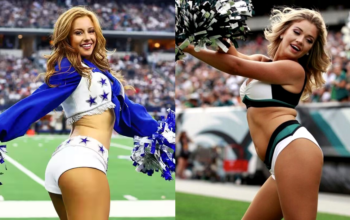 Perfect10Cheer's tweet photo. There can only be one team in the #NFCEast with the #sexiest #hottest #cheerleaders. So is it the #DallasCowboys  or #PhiladelphiaEagles cheerleaders? We know who we'd choose, but tell us your choice in the comments!
#Cowboys #Eagles #NFL #Football https://t.co/TThwwTe1vS