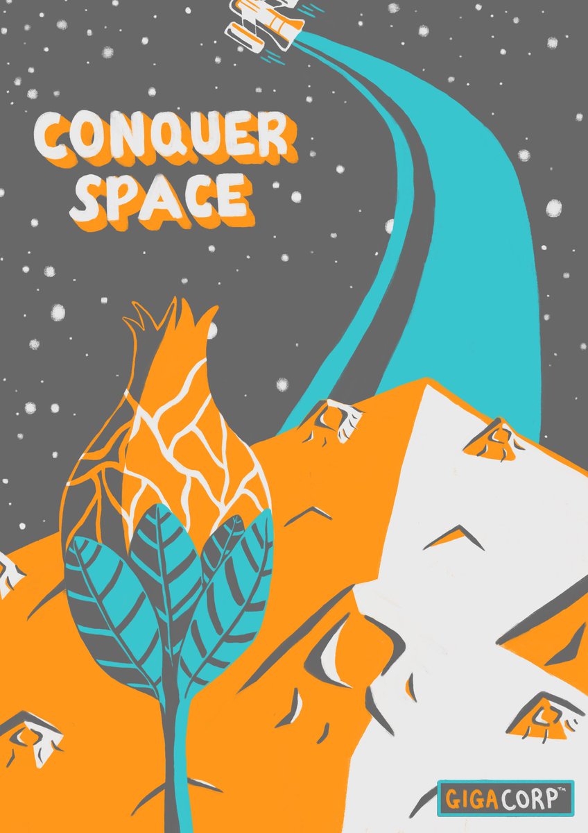 voidscat's tweet photo. retro inspired gigacorp space poster ! #rendogfanart 
#rendog
#gigacorp https://t.co/xaTK2Vc16P