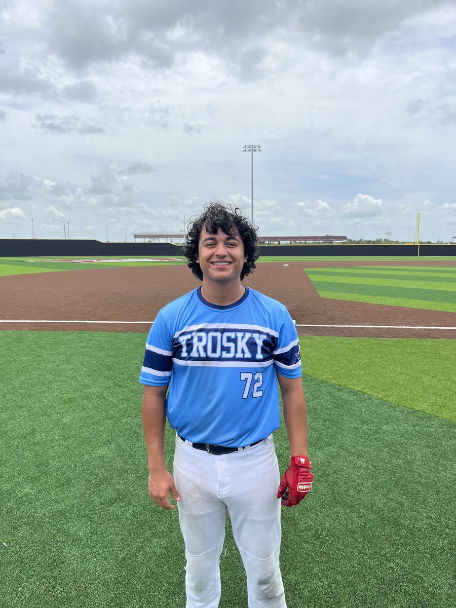 F: <a href="/Troskytexas/">Trosky Texas Baseball</a> 17u Whigham/Higgins 7, Texas Slam 6
PoG: Zion Villareal 1-2, 2 RBI, 2B
Notable: <a href="/chandlercarter0/">carter chandler</a> 1-2, 2 RBI, 1B