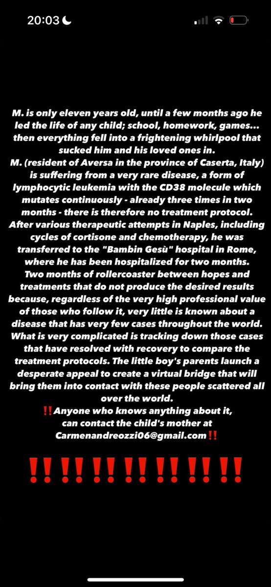 waaanderlust__'s tweet photo. ❌❌❌❌❌❌ HELP US PLEASE
CONDIVIDETE PER FAVORE ❌❌❌❌🙏🏻🙏🏻🙏🏻🙏🏻🙏🏻🙏🏻 
#leukemia#airc#helpus https://t.co/pIhRuGtISy