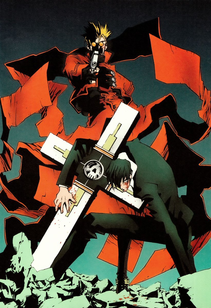 retro_anime's tweet photo. Trigun (1998) https://t.co/pznX9rdI2s