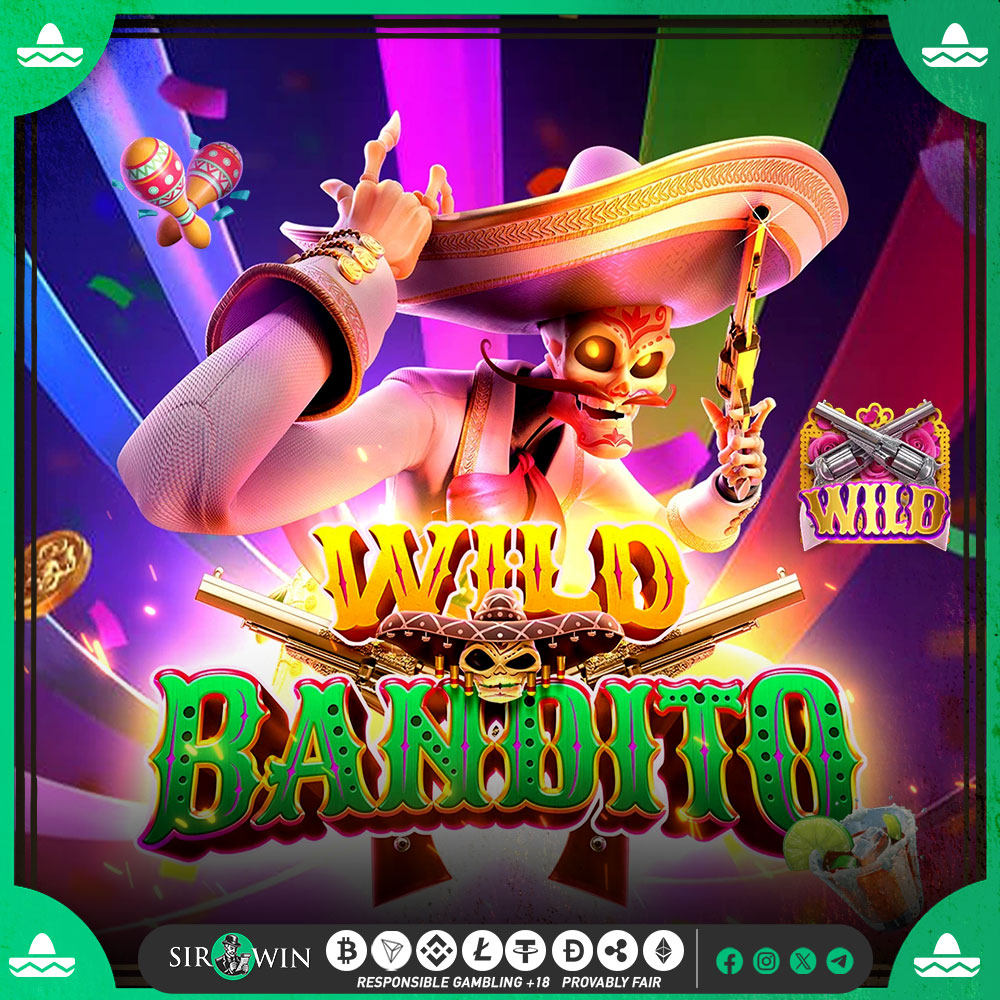 Hola, Amigos! ❤️‍🔥 Ready to spice up your gaming? Sirwin Crypto Casino &  Betting is thrilled to present our sizzling new game, Wild Bandito! 🎸🎷  ✨Sirwin is Your Winning Ticket! Come join