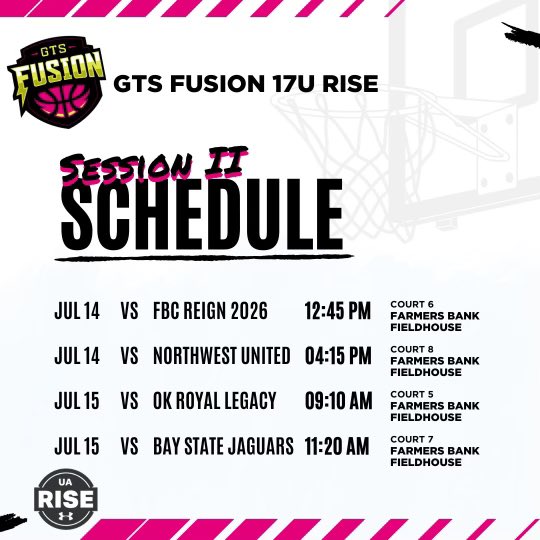 ShaiJ28's tweet photo. Schedule for UAA Session II !! 
@CoachAntBrown2 @GTS_Fusion @Jasmith1989 https://t.co/NiSiqGAVRt
