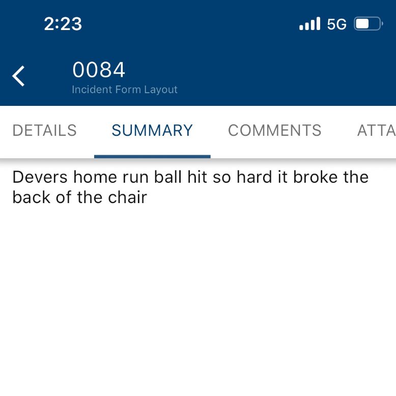 RedSox's tweet photo. Fenway Facilities Incident Report: https://t.co/oxvCPPswb2
