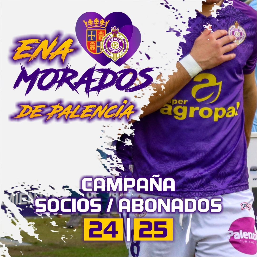 𝗖𝗔𝗠𝗣𝗔Ñ𝗔 𝗗𝗘 𝗦𝗢𝗖𝗜𝗢𝗦 𝗬 𝗔𝗕𝗢𝗡𝗔𝗗𝗢𝗦 2⃣4⃣2⃣5⃣

🪪 | A partir del martes podrás renovar o hacerte socio/abonado del Palencia CA, porque estamos enaMORADOS de Palencia.

ℹ️ palenciacristo.com/?page_id=522

#enamoratetambién #lomejorestaporvenir