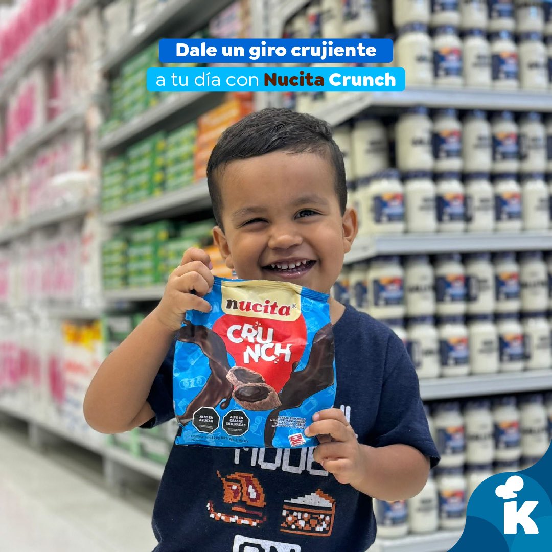 KromiMarket's tweet photo. ¡Explosión de sabor y textura con los nuevos Nucita Crunch! 🤩

Sumérgete en la deliciosa combinación de su clásica crema de avellanas con crujientes trocitos de galleta, creando una experiencia única y adictiva para tu paladar. 🤤 https://t.co/1qVFZwOkx1