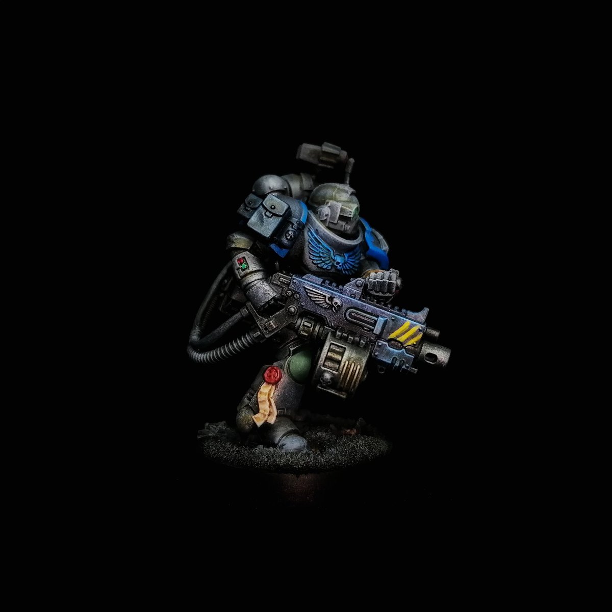 A 2 hour paint job for the Nemesis Claw Heavy Gunner proxy #WarhammerCommunity #SpectresofMamucium #killteam