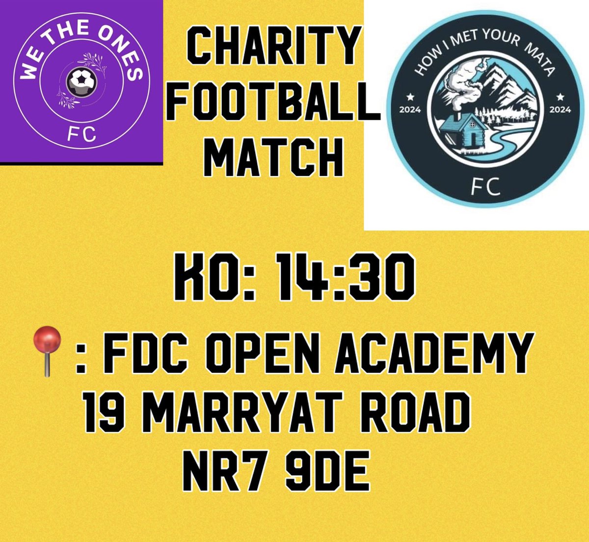 AmberWaveGY's tweet photo. SUNDAY 21st JULY

The Amber Wave’s Steven and James will
Be playing in a charity football match raising money for @EastAngliAirAmb for ‘We The Ones FC’ so if you’re free pop down to Norwich and come watch! 

https://t.co/La9Xyt8mrC https://t.co/ISuMj5IpWk