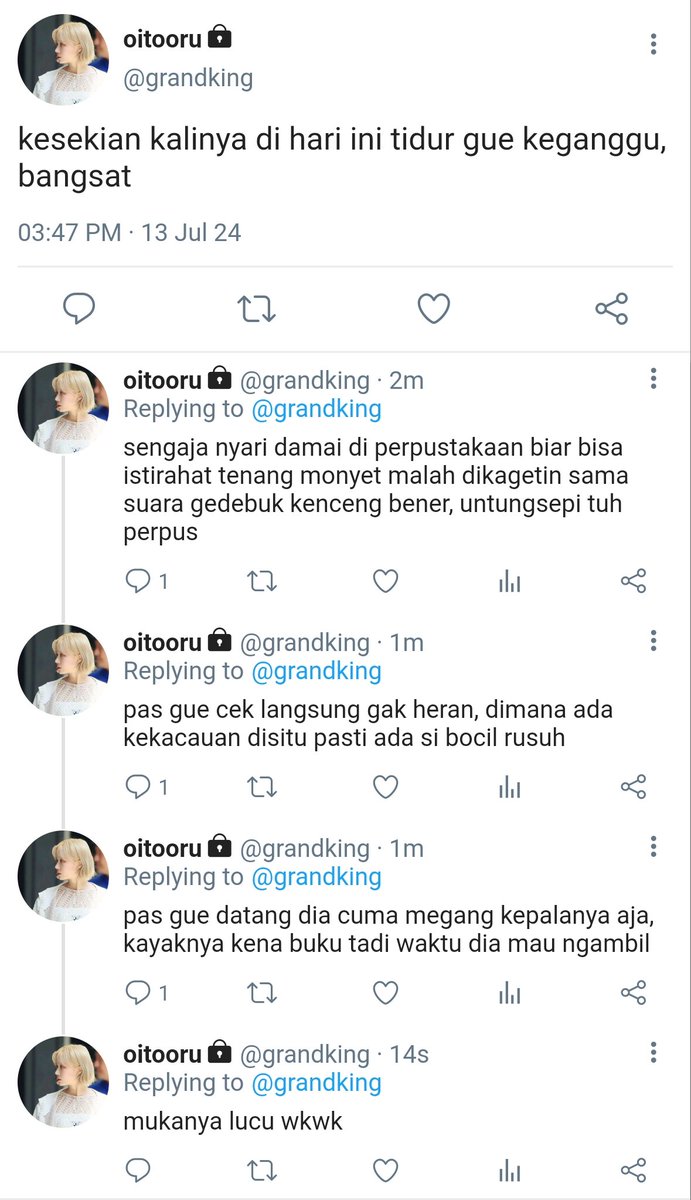 4_metanoia's tweet photo. 4. Bocil rusuh. https://t.co/9rgKv57aAH