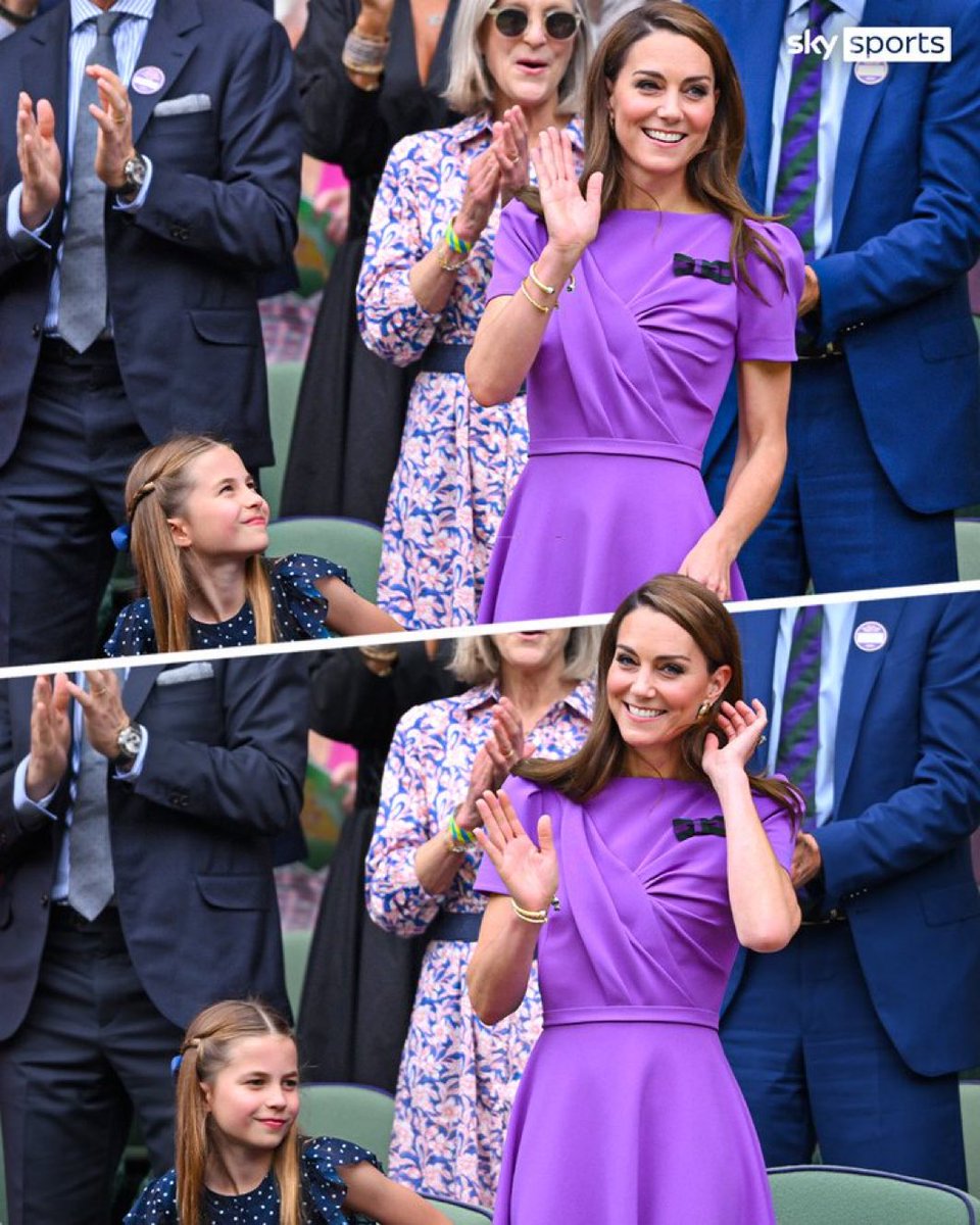 AlertaNews24's tweet photo. 🎾 | Su Alteza Real la Princesa Kate Middleton en la final de Wimbledon. https://t.co/U6F7SsPdma