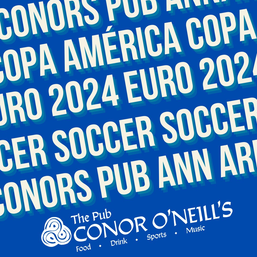ConorsAnnArbor's tweet photo. Soccer finals today! 3pm with #EURO2024 #Spain vs #England. 8pm #CopaAmerica #Argentina vs #colombia
#Annarbor #downtownannarbor #soccer #localpub #funinthepub #conorspubannarbor https://t.co/eTN0hB8lPo