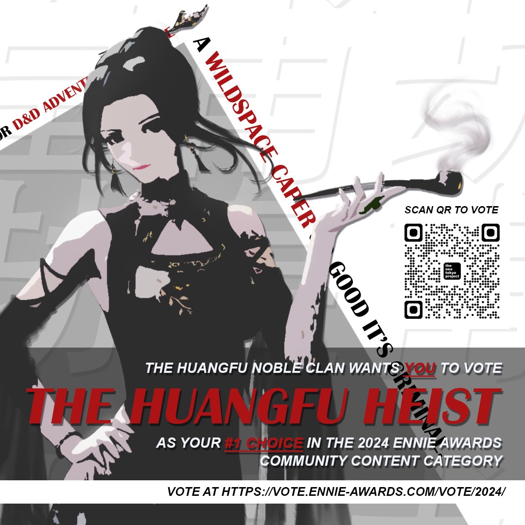 NeoTokyoProject's tweet photo. Vote for us in @ENnies for Community Content for @dndwizards @dndadventurersleague! at https://t.co/MjyXZvx0IM (how-to in comments). 

#dndsea #dndsg #dnd5e #dungeonsanddragons #dndadventurersleague #madeinsingapore #ttrpg #professionaldm #ennieawards2024 #ENnieAwards https://t.co/BSVD4zJlUq