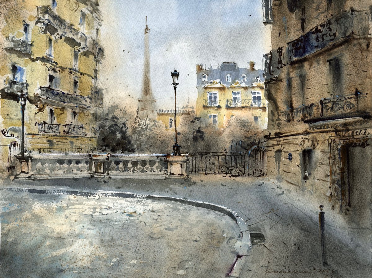 GorbachevaArt's tweet photo. Avenue de Camoens in Paris.
I experimented with granulating paint.

28x38 cm
Paper @StCuthbertsMill Saunders Waterford 300g CP

#watercolor #art #watercolour #watercolors #watercolourpainting #watercolorillustration #акварель #watercolorart #paris #stcmill #stcuthbertsmill https://t.co/Gu9z6rNZdQ