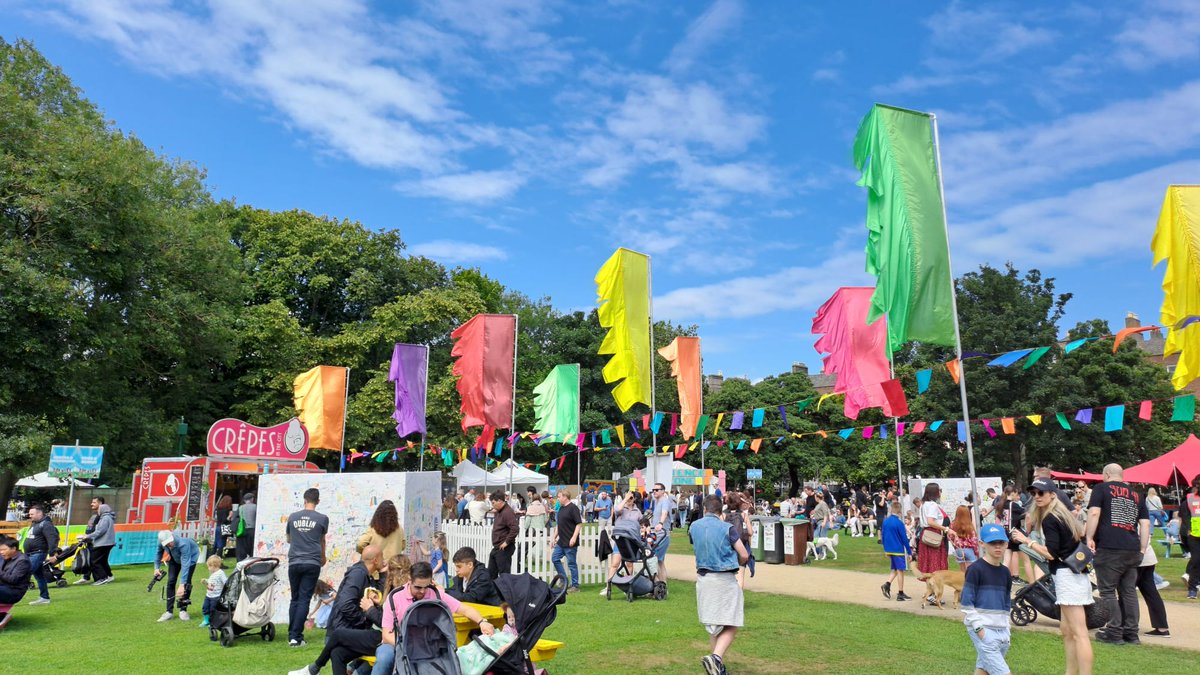 DubCityCouncil's tweet photo. Another fantastic turn out for Funtropolis today. The fun will continue till 6pm today so pop along.
#Funtropolis #merrionsquare https://t.co/kznrK123hY