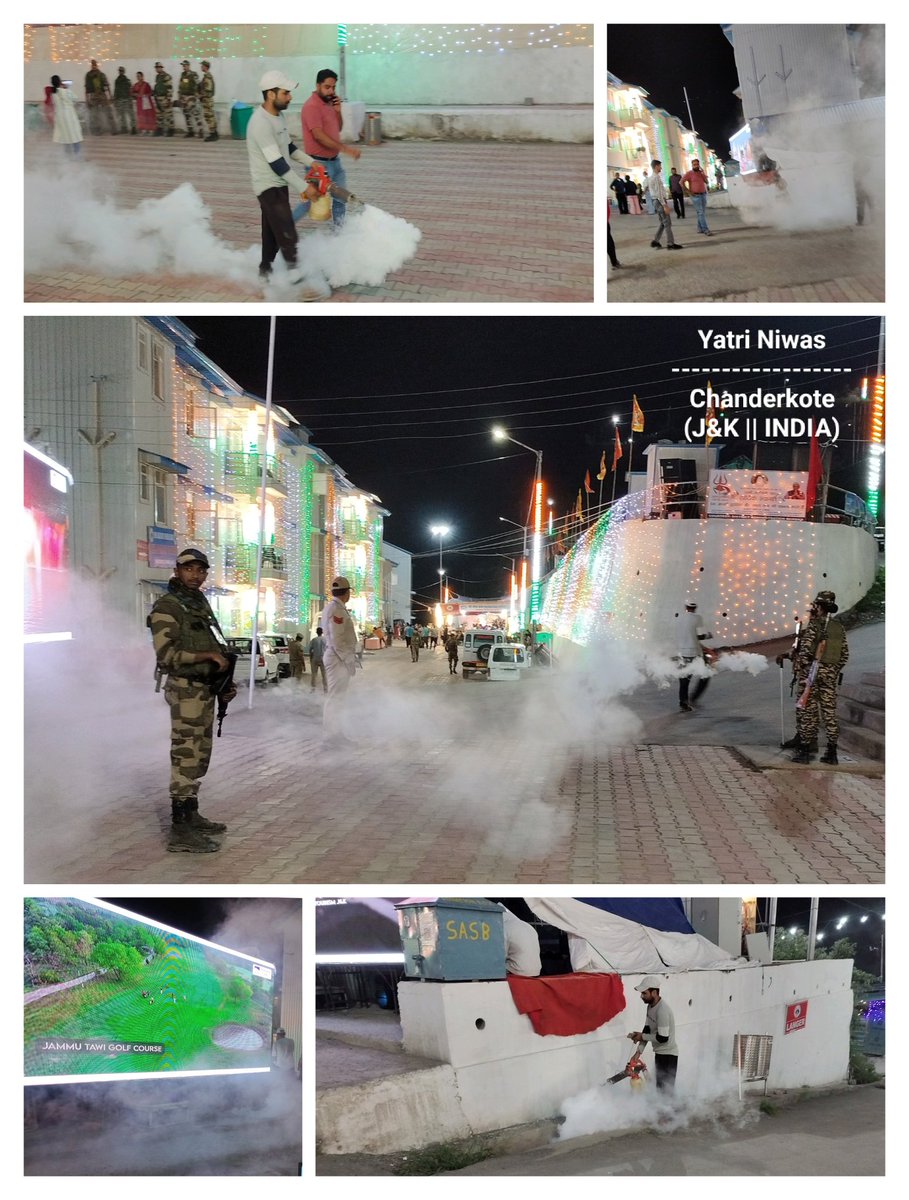sasbyatriniwas's tweet photo. Another step towards maintaining hygiene:
Fogging is been done on a regular basis to ensure the complex is free from flies and mosquitoes.
#ShriAmarnathJiYatra2024
#YatriFeedback
#SANJY2024
@Shrisasb
@dcramban
@diprjk https://t.co/CFZ26inkio