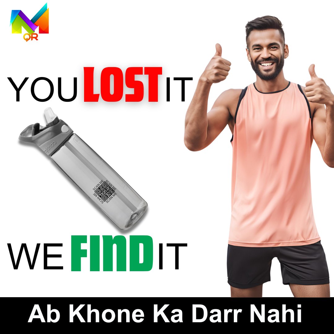 MeraQR_Oficial's tweet photo. Lost your Sipper? We’ll help you find it with our 24/7 Lost and Found Services.
For more details :
Visit our website- https://t.co/LWZKRqiA2j
Toll-free number- 1800 210 4567
#twitter #twitterpost #lostandfound #lifetimeservice #QR #QRstickers #MeraQR #valuables #sipper #gym https://t.co/6duMkhSQ6p