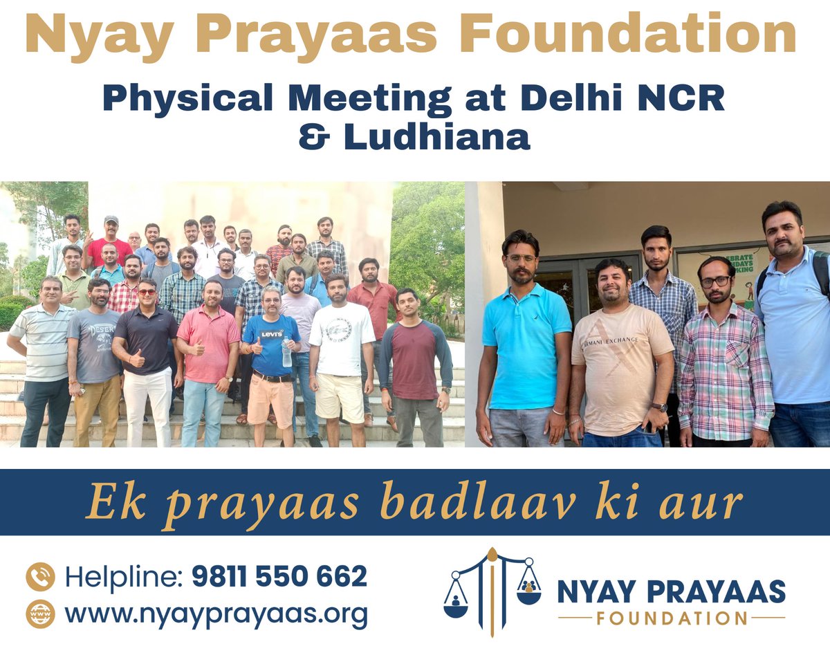 Equality &amp; fairness should be for everyone, regardless of gender! 🚀 It's time to reform #GenderBiasedLaws &amp; build a truly just society.
Stand up for #Justice4All &amp; join us in this fight. 🌟
Support nyayprayaas.org for an inclusive justice system.   #NyayPrayaas4Men 💪