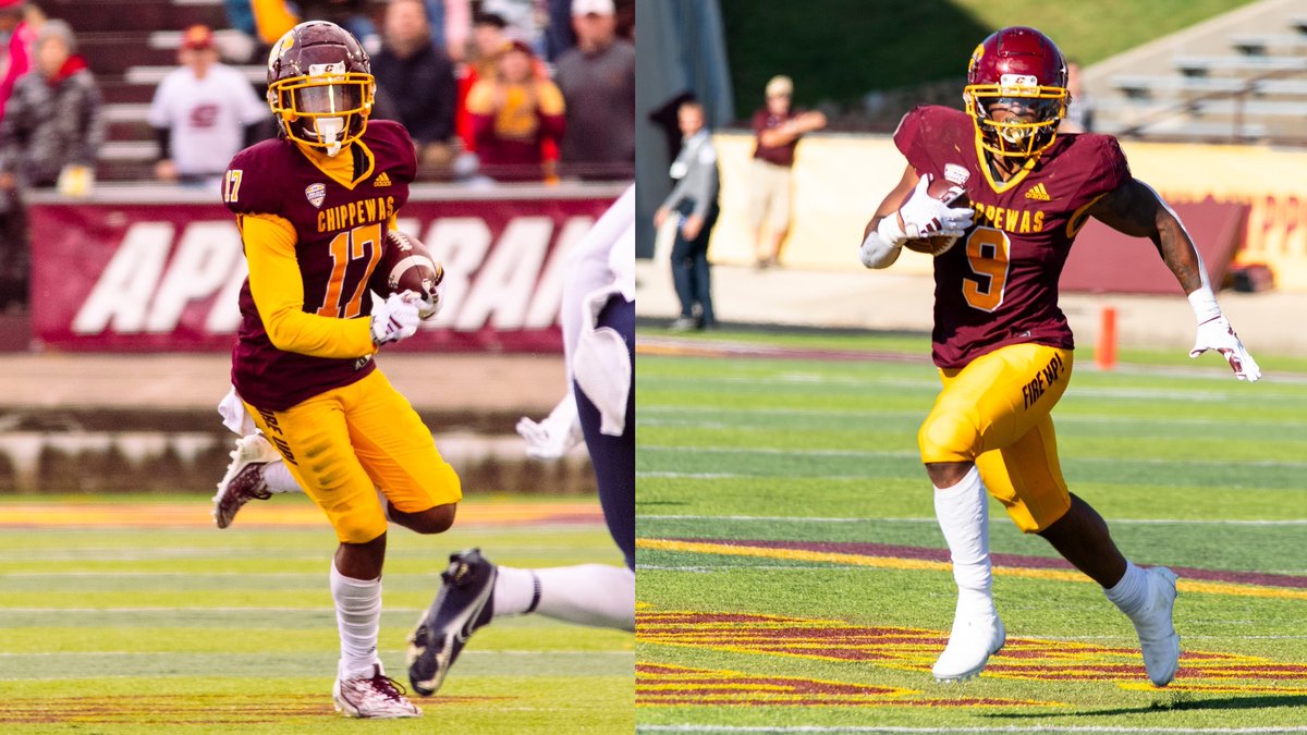 CMU_Football's tweet photo. 🏆 Four @cmu_football players earn @Lindyssportsmag preseason All-MAC honors.

WR Jesse Prewitt III and DB Donte Kent are First Team honorees.

📰 https://t.co/EBv2muJVeX

#FireUpChips 🔥⬆️🏈 https://t.co/99EHU2294o