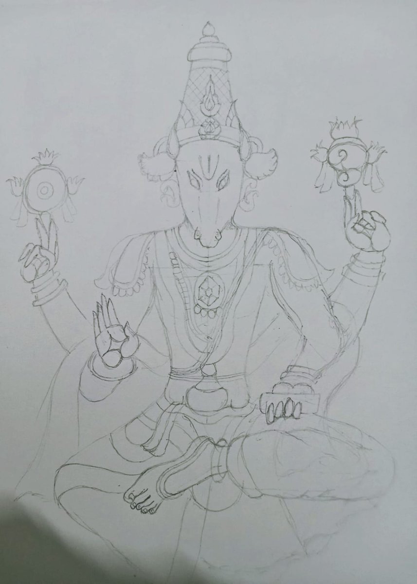 natanarayana's tweet image. Completed with sketching . #workupdate