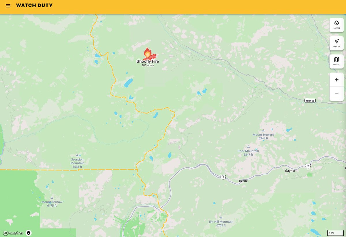 Wa_fire_watch's tweet photo. #ShooflyFire The fire is 101 acres & 20% contained per the National Interagency Fire Center (NIFC)!
A map of this 101 acre perimeter is viewable on the Watch Duty map!
The fire is located to the North of Stevens Pass! The fire was producing a lot of smoke the past few days! https://t.co/dAnofvHqDC