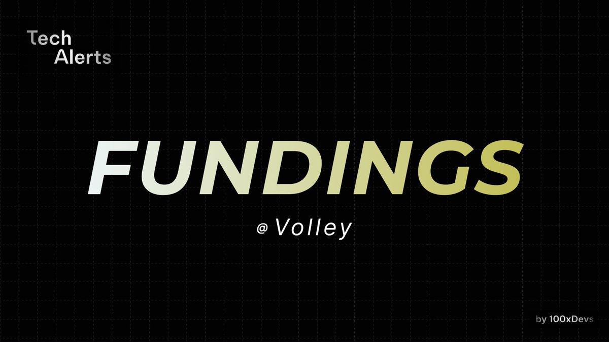 🚨💸 𝗕𝗥𝗘𝗔𝗞𝗜𝗡𝗚 👨‍💻🚨

🌟𝗩𝗼𝗹𝗹𝗲𝘆 (𝗬𝗖 𝗪𝟭𝟴) 𝗵𝗮𝘀 𝗿𝗮𝗶𝘀𝗲𝗱 $𝟱𝟱 𝗺𝗶𝗹𝗹𝗶𝗼𝗻

𝗧𝗟𝗗𝗥 : Volley builds the best voice AI games and entertainment experiences for Amazon Alexa, smartphones, and TVs.

Website - volleygames.com

[𝗙𝗼𝗹𝗹𝗼𝘄 𝗳𝗼𝗿