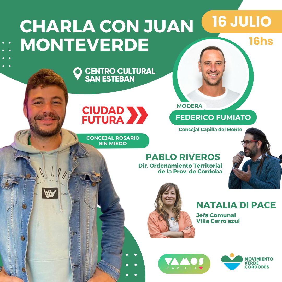 TenemosOtroPlan's tweet photo. ¡Este MARTES 16 te esperamos en San Esteban

🗣️ Conversaremos con Juan Monteverde, uno de los representantes más importantes de la nueva generación política en Argentina. 

¡Te esperamos para conocer estas experiencias que unen el Estado, la comunidad y la naturaleza! 🌍💬 https://t.co/h3s92ZiBTQ