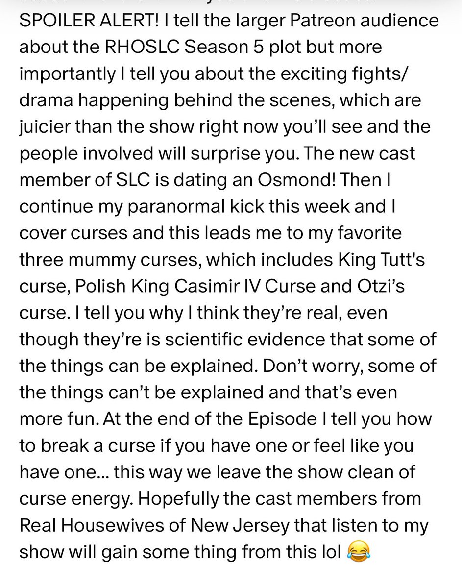 Danawilkey's tweet photo. Ep 191 RHONJ Gorga Shows Up, Pfeister, Pat & Teresa's Story, RHOSLC S5 E... https://t.co/AIc0TjnvVb via @YouTube a taste link โฌ๏ธ #RHOSLC #bravotv #WWHL #peacocktv #RHONJ #RHOM #bravoaddict #namasterbitches #flippingthetable #SPOILER #podcast #peacocktv #curses #danawilkey ๐ https://t.co/8CELumdKxN