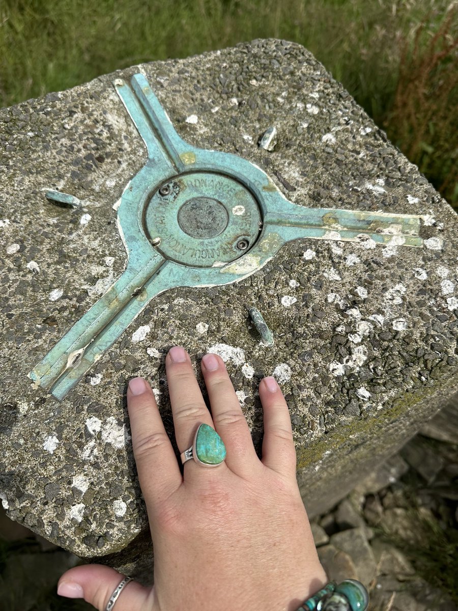 welshadventura's tweet image. #sundayfunday with ramblers. Another trig #trigpoint #mynydddrummau