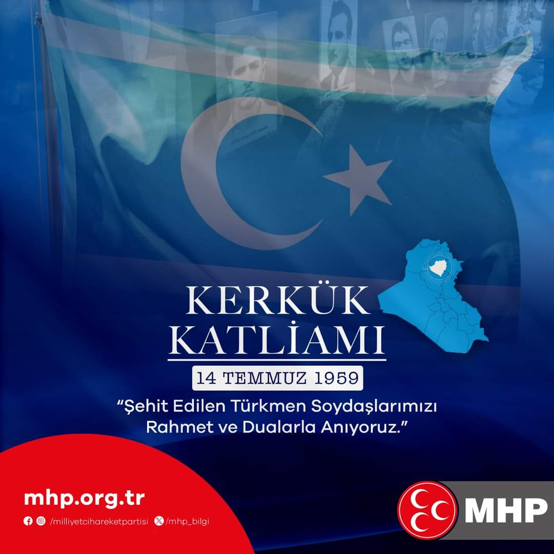 mahmuttmhp63's tweet photo. Kerkük Katliamı'nın Yıl Dönümünde Şehit Edilen Türkmen Soydaşlarımızı Rahmet ve Dualarla Anıyoruz. https://t.co/k6tVCUGEV5