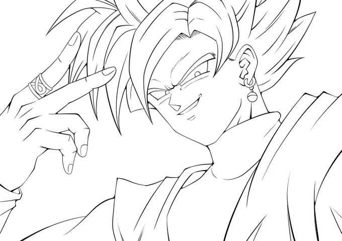 息抜きに模写してたw  ばじふゆ漫画はコツコツ進めてますが、時間かかる～めっちゃ低浮上💦