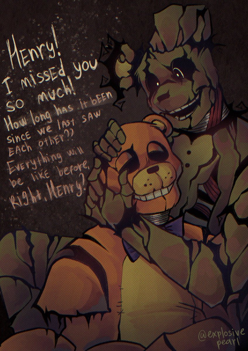 explosivepearl's tweet photo. obsession 
#fnaf #springtrap https://t.co/3sbX7mpa1J