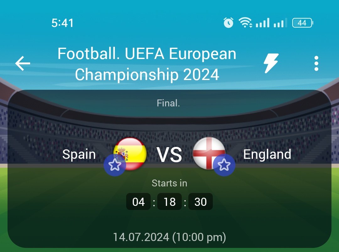 Sportsbet001's tweet photo. 🔥EURO'S FINAL🔥

🎯Spain v England🎯
4 persons to correctly predict the correct score before kickoff wins sh150 each💪🏾🤑

Nb:
~You can only reply Once 💯
~Like &amp; repost 🤝🏾
~Create account now 👉🏾 https://t.co/xi5wTXjsFB &amp; Use Promocode SPORTSBET
~Drop screenshot
T&amp;C apply https://t.co/zzieYD8Azw