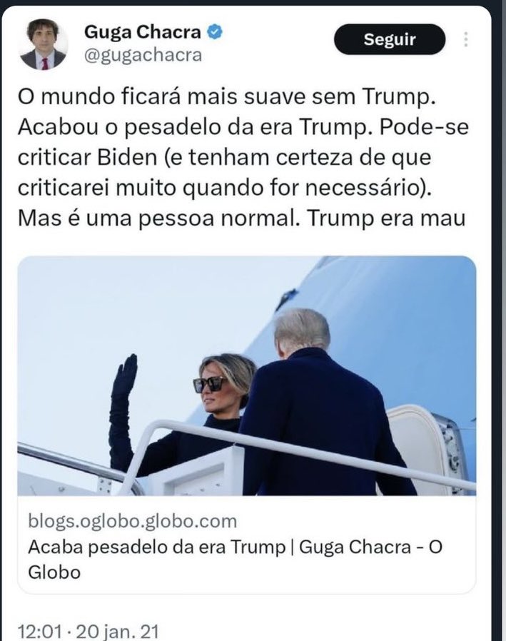 pgwaldrich's tweet photo. @GloboNews @gugachacra Bom dia, Guga Chacra. https://t.co/OdBuDguvZt