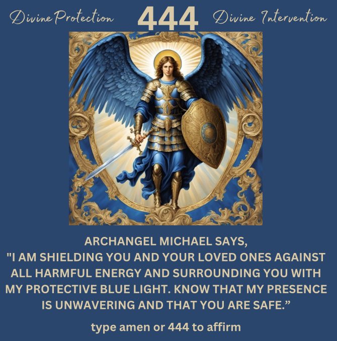 findinmyway2luv's tweet photo. 444

Archangel Michael is saying to you now…🛡️⚔️🪽 https://t.co/WhnP1dGODH