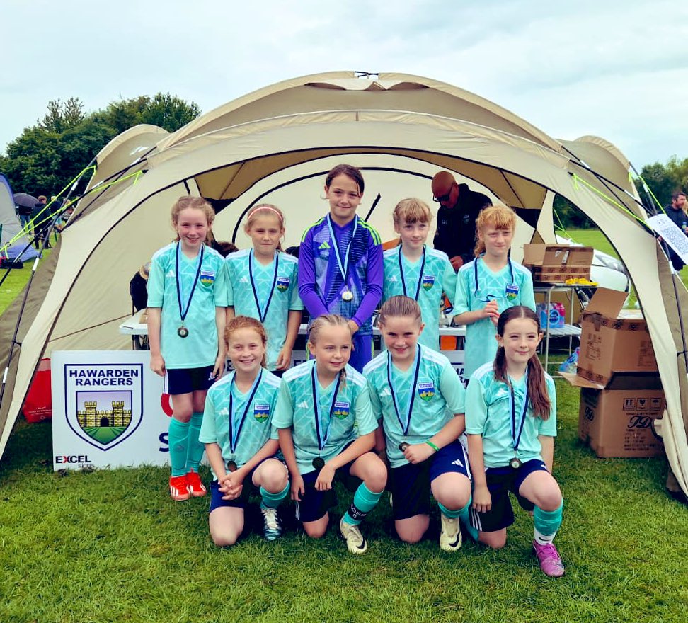 What a team of girls this is. Unbeaten again yesterday and eventually losing on pens in the high level final. 31 goals across 6 games 🔥🔥💯⚽️ #hawardenrangers #thesegirlscan #hawardencarnival #grassrootsfootball