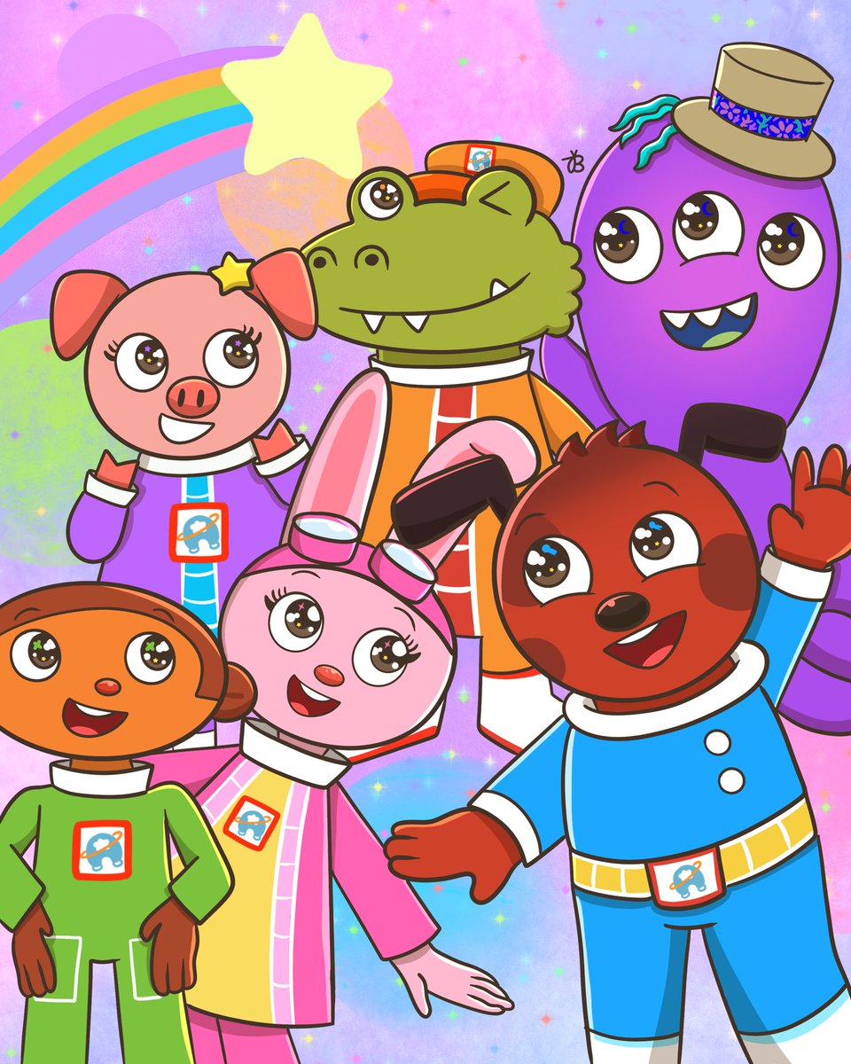 art_by_jemibuni's tweet photo. Here’s to 10 years of #Astroblast and many more to come! 🤩⭐️
I’ve loved this cute cartoon since the day it came out and this is a tribute to it and all the good vibes it brings ✨ https://t.co/4wthAndlKK