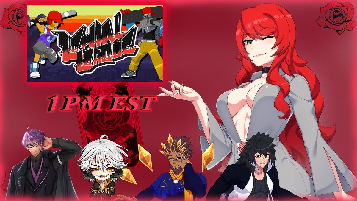 The Anima Rumble Collab Continues Today at 1pm! The game of Choice Lethal League, Ft @HighKishinSai , <a href="/MarqueZevluon/">Marque Zev'luon 🌌📜</a> , <a href="/Shin_Senkou/">🧛‍♂️ Shin Senkou 🧛‍♂️ Hiatus</a> , and <a href="/ryukasim99/">Ryukasim99</a> . Don't miss out~

#Vtubers #pngtuber #Anima