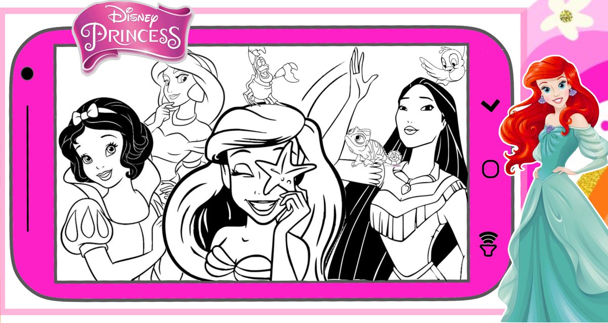 LOVEnLAVISH's tweet photo. Coloring Princesses Selfie https://t.co/RZbN4j1Blz via @YouTube #coloring #shorts #kidscoloring #disney #disneyland #disneyprincess https://t.co/x8FZfuYJQJ
