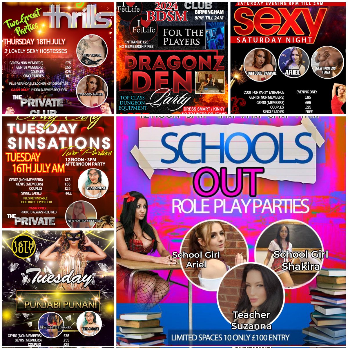 Check out the Week Ahead! We have some amazing parties coming up this week 🔥

Tuesday AM <a href="/Desi_Mouse_XXX/">Desi Mouse</a> and NEW HOSTESS <a href="/SinderellaTPC/">Sinderella</a> 

Tuesday PM Punjabi Punani <a href="/Desi_Mouse_XXX/">Desi Mouse</a> and NEW HOSTESS @ShakiraTPC 

Wednesday <a href="/RolePlayParties/">RolePlayParties</a> with <a href="/SuzannahPrivate/">Suzannah#PrivateClub</a> @ArielThePawg and
