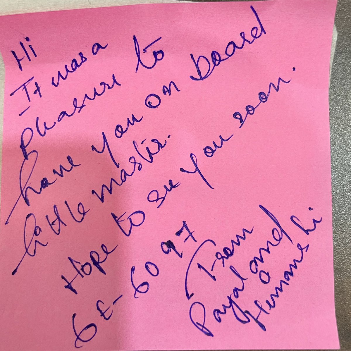 sarindam007's tweet photo. Thank you team @IndiGo6E for the lovely gesture towards my child. https://t.co/4QCnfRvXPU