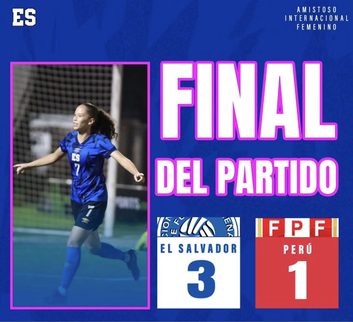 SalvadoranPride's tweet photo. The ladies of La Selecta Femenina win their game against Peru, 3-1. 🇸🇻⚽️ https://t.co/hITN5XuYsn