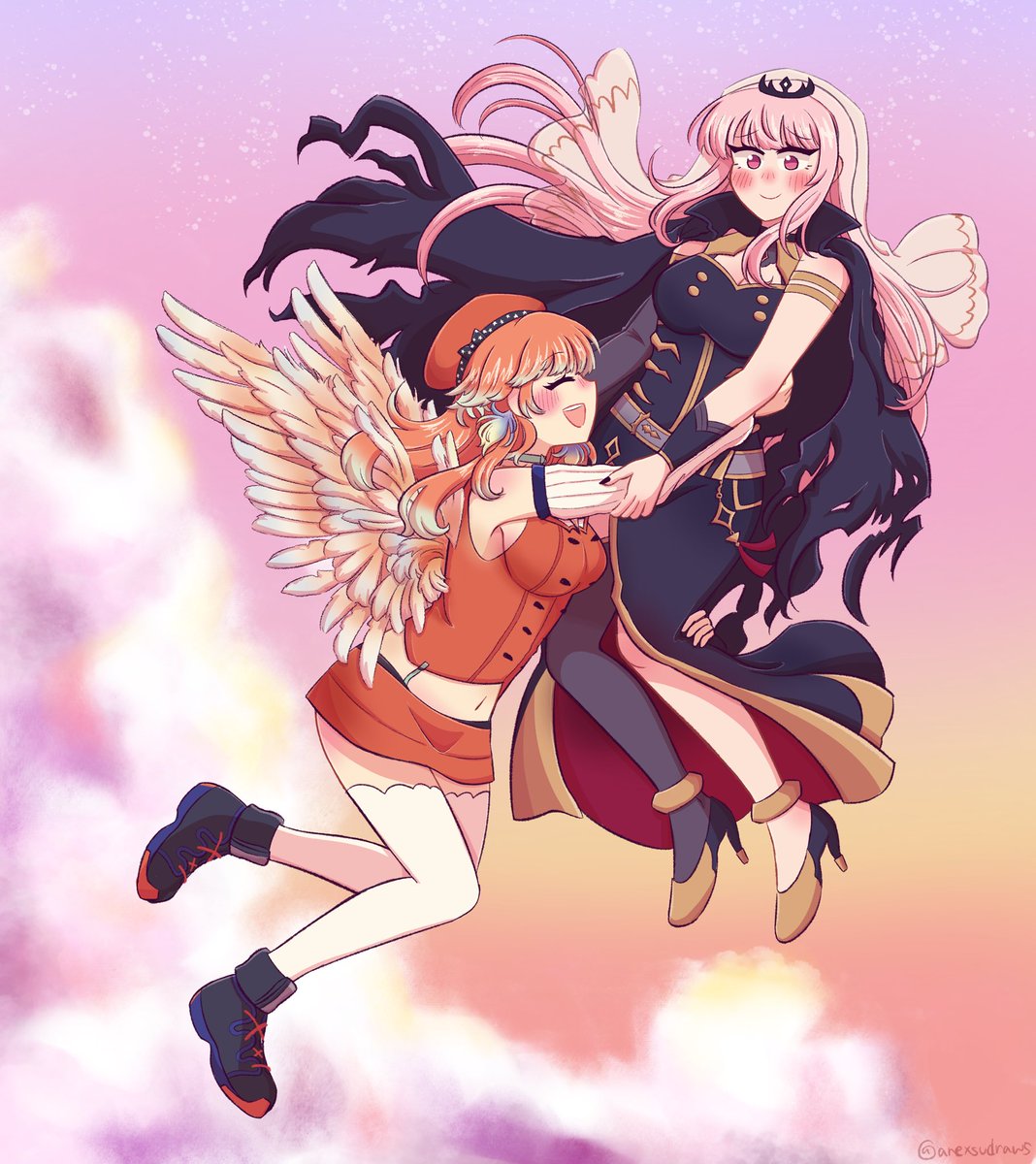 arexsudraws's tweet image. you picked me right off the ground ❤️🧡
#TAKAMORI #KFPicasso #callillust