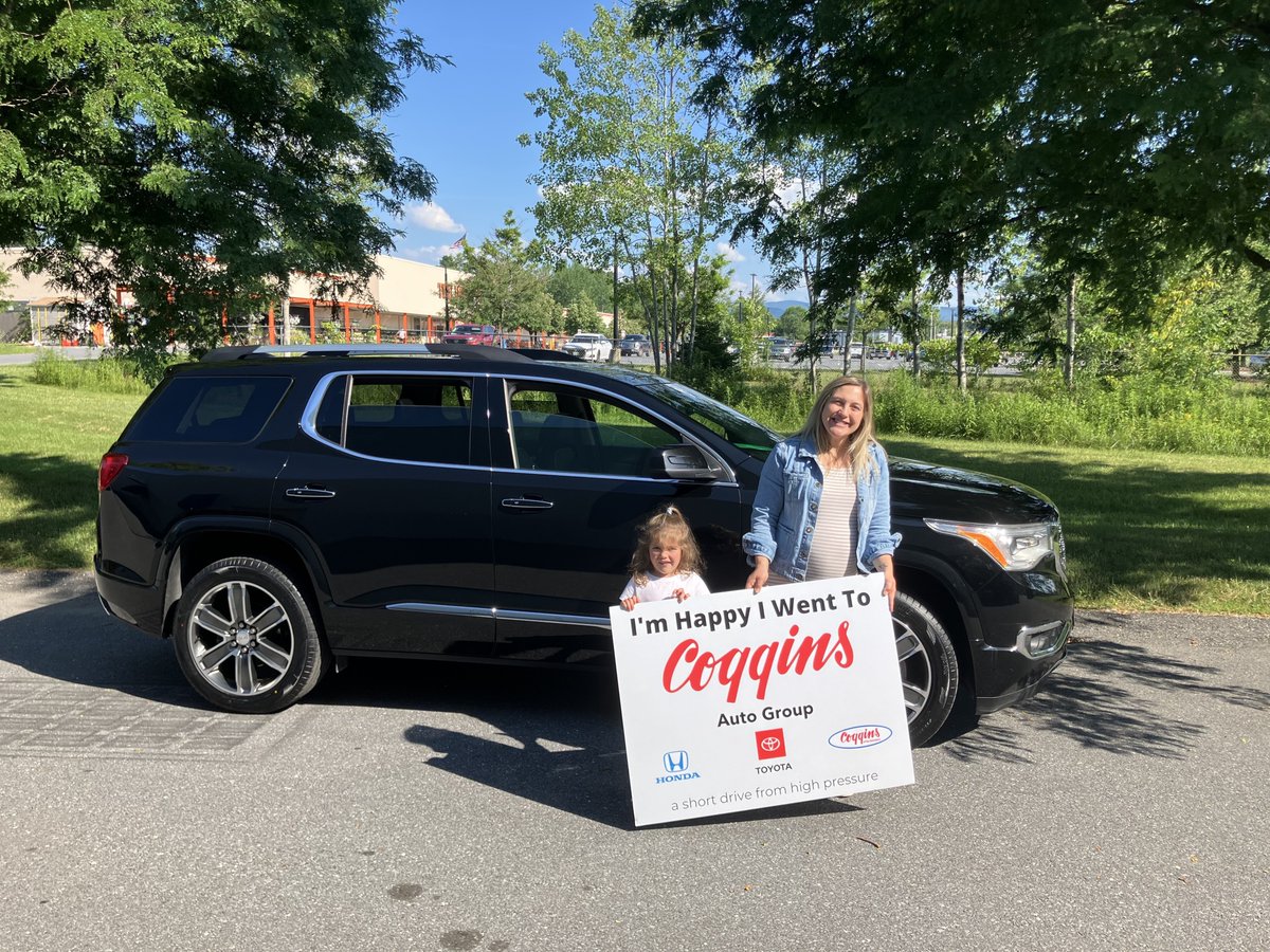 CogginsHonda's tweet image. Jenna took home a beautiful 2019 GMC Acadia Denali 🤩 congratulations 🎊

#cogginshondaofbennington #southernvt #berkshirecounty #cogginsautogroup #honda #hondagang #deals